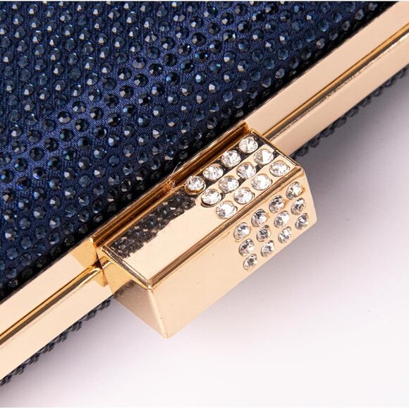 Women's Rhinestone Clutch Evening Bags Sparkly Glitter Formal Handbags - Picture 4 of 6